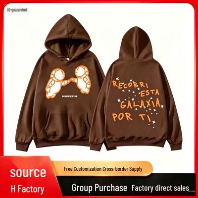2026 Autumn Unisex Retro Astronaut Print Hoodie Sweatshirt - Loose Fit Casual Pullover