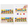 Montessori  Cognition Game Children Color Sorting Column Toy Color Cognition Toy Stacking Game Color Matching Board Set