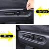 Carbon fiber ABS Seat Adjustment Button Trim Cover For Honda Pilot 2016-22
