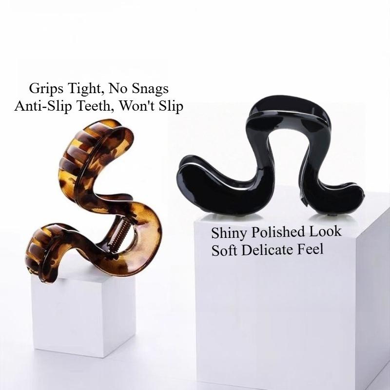

2pcs High Ponytail Fixer Clip Anti-Sagging Hair Claw for Women Volume Enhancing Hairpin 2PCS PACK