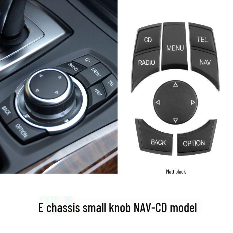 

Compatible with BMW E Platform Central Control Multimedia Buttons for Older 3 Series, 5 Series, X5, X6, E90, E70 iDrive Controllers.