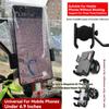 Motorcycle Phone Holder Bag Handlebar Waterproof Clear Phone Pouch Phone Rain Cover for Takeaway Rider