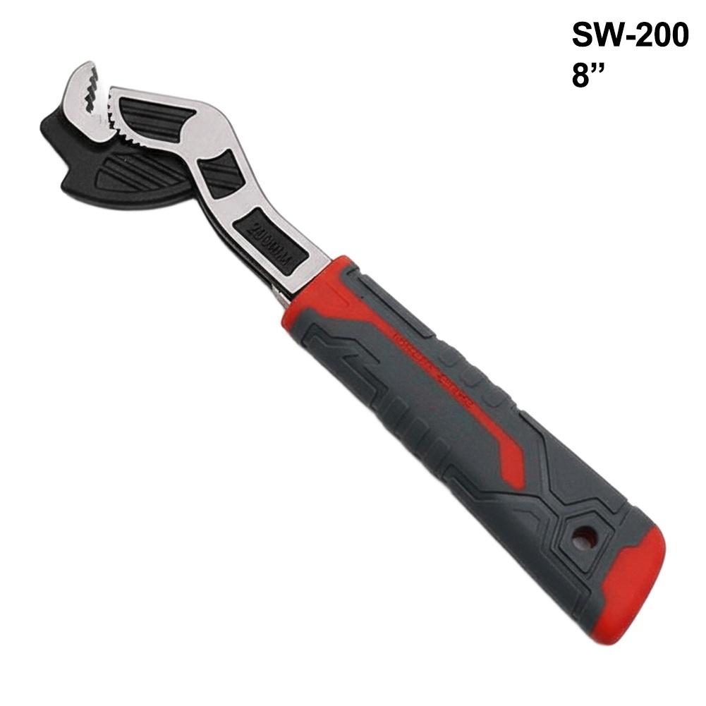 Multi Functional Self Locking Adjustable Wrench with Six Position Adjustment and Comfortable Handle for Professionals