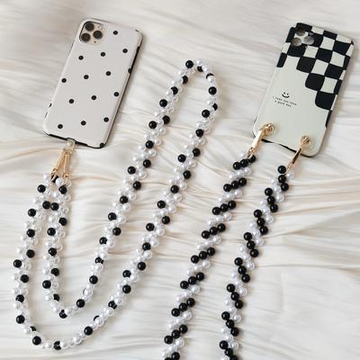 New Phone Accessory Cellphone Part Beaded Chain Anti Lost Universal Beaded Lanyard Shoulder Neck Pearl Crossbody SmartPhone Strap Case Chains