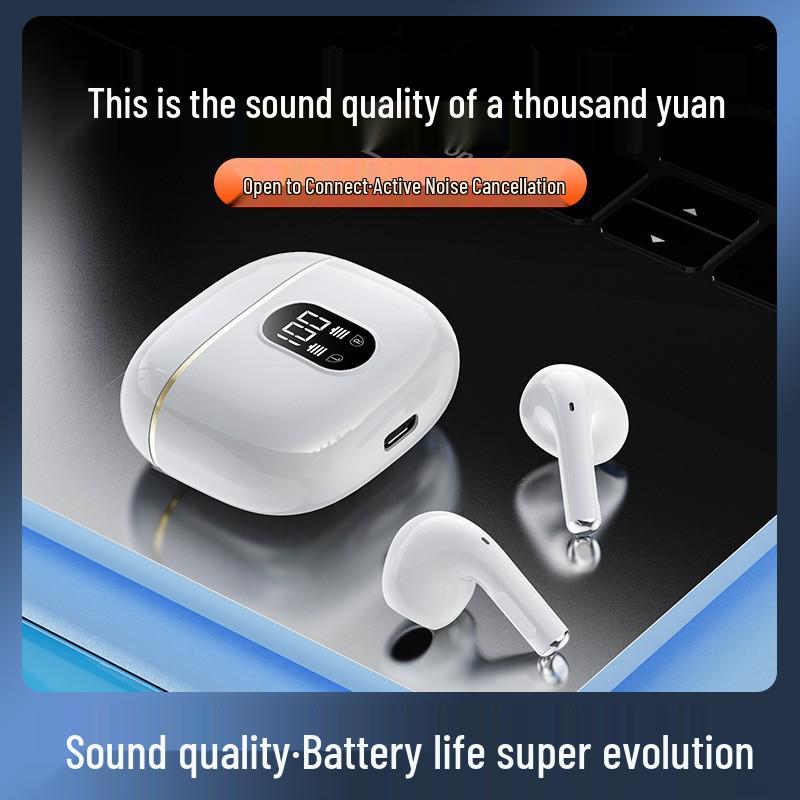 X15 True Wireless Earphones - Noise Cancelling, Battery Display, Low Latency, High Sound Quality, Ultra-long Battery Life.