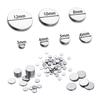50 pezzi 3-12 mm Acciaio Inossidabile Solido Rotondo Punzonabile Vuoto Targhette Cane Ciondoli Braccialetto Fai da Te Charms Componenti Gioielli Forniture Ingrosso