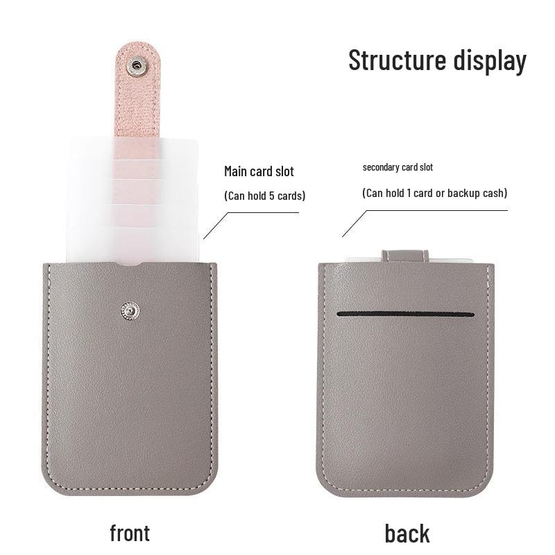 Kompaktowy portfel z wieloma przegródkami na karty, chroniący przed demagnetyzacją, na dowód osobisty i karty bankowe