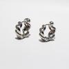 Classic Versatile Spiral Twist Small Ear Buckle Fashionable Personality Versatile Round Earrings Female Commuter 746