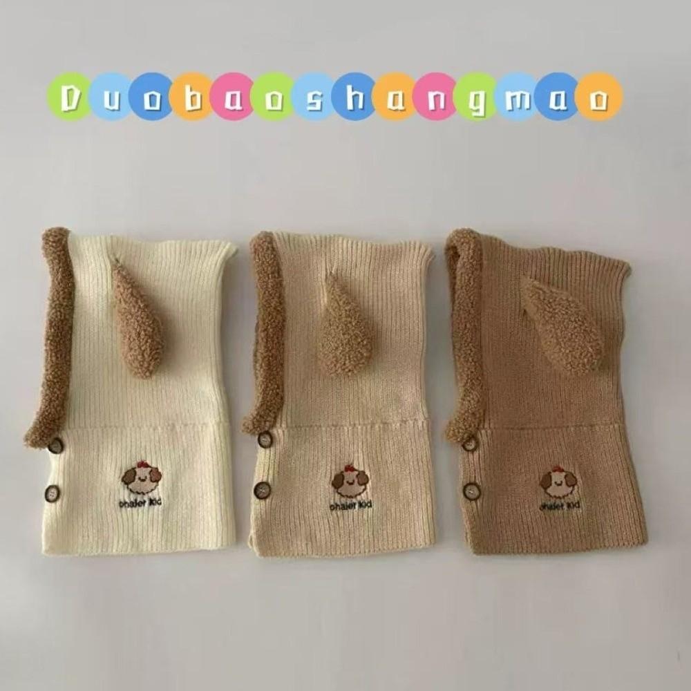 Neck Warmer Knitted Ear Flap Hat Thick Warm Baby Dog Ear Hat Fall Winter Knit Hat  Winter Season