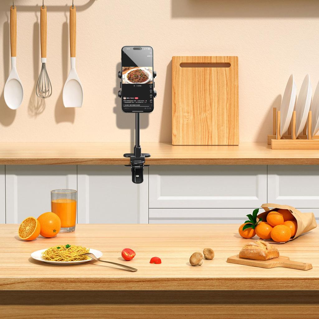 X040 Universal Phone Holder Clamp Mount Bracket for Electric Guitar Bass Ukulele Live Teaching Video Recording