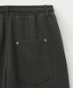 Seteo Cotton Elastic Waist Sweatpants Charcoal