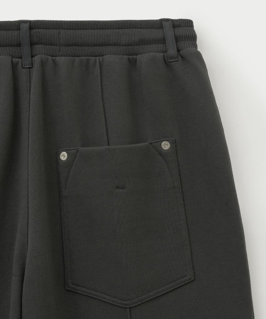 Seteo Cotton Elastic Waist Sweatpants Charcoal