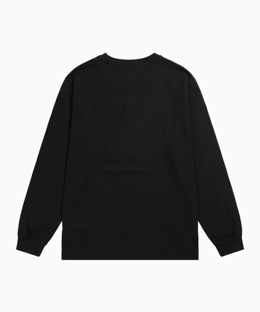 SAINTPAIN Sp Cross Heavyweight Henley Neck Long Sleeve Black