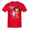 Unisex Doras The Explorer Awesome T Shirt Vintage O-neck Cotton T-shirt