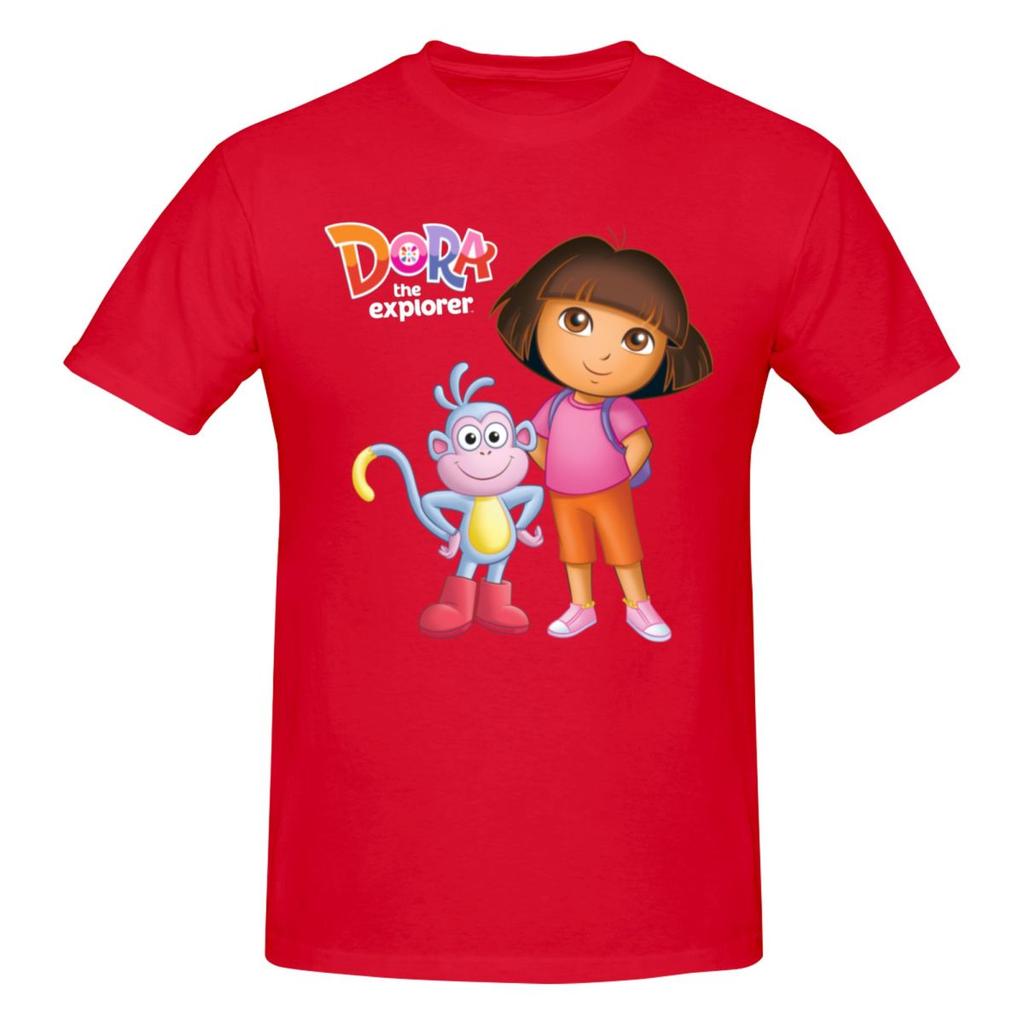 Unisex Doras The Explorer Awesome T Shirt Vintage O-neck Cotton T-shirt