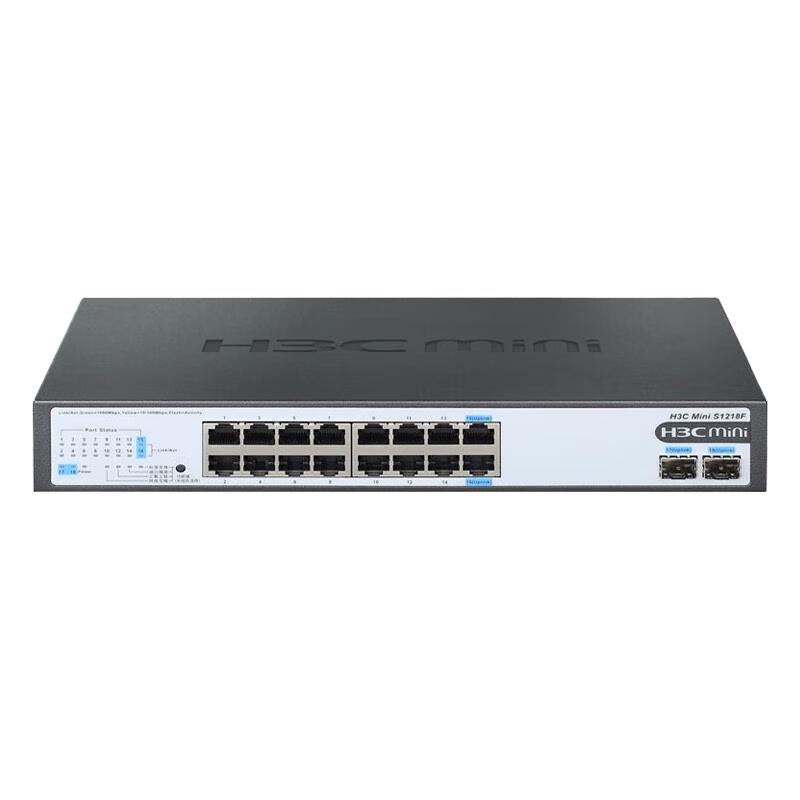 H3C S1218F 16-Port Gigabit Unmanaged PoE Switch