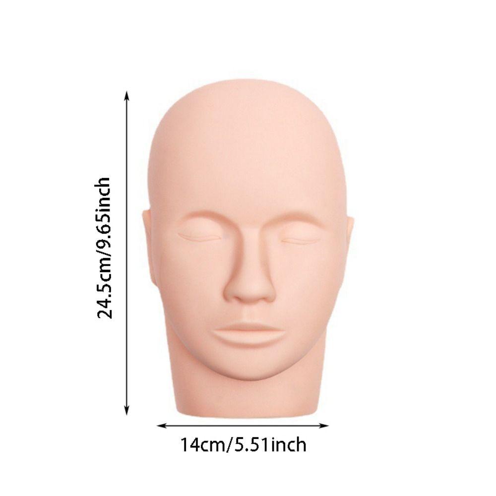 Closed Eyes Eyelash Extension Practice Model Flat Head Practice Mannequin Face Painting