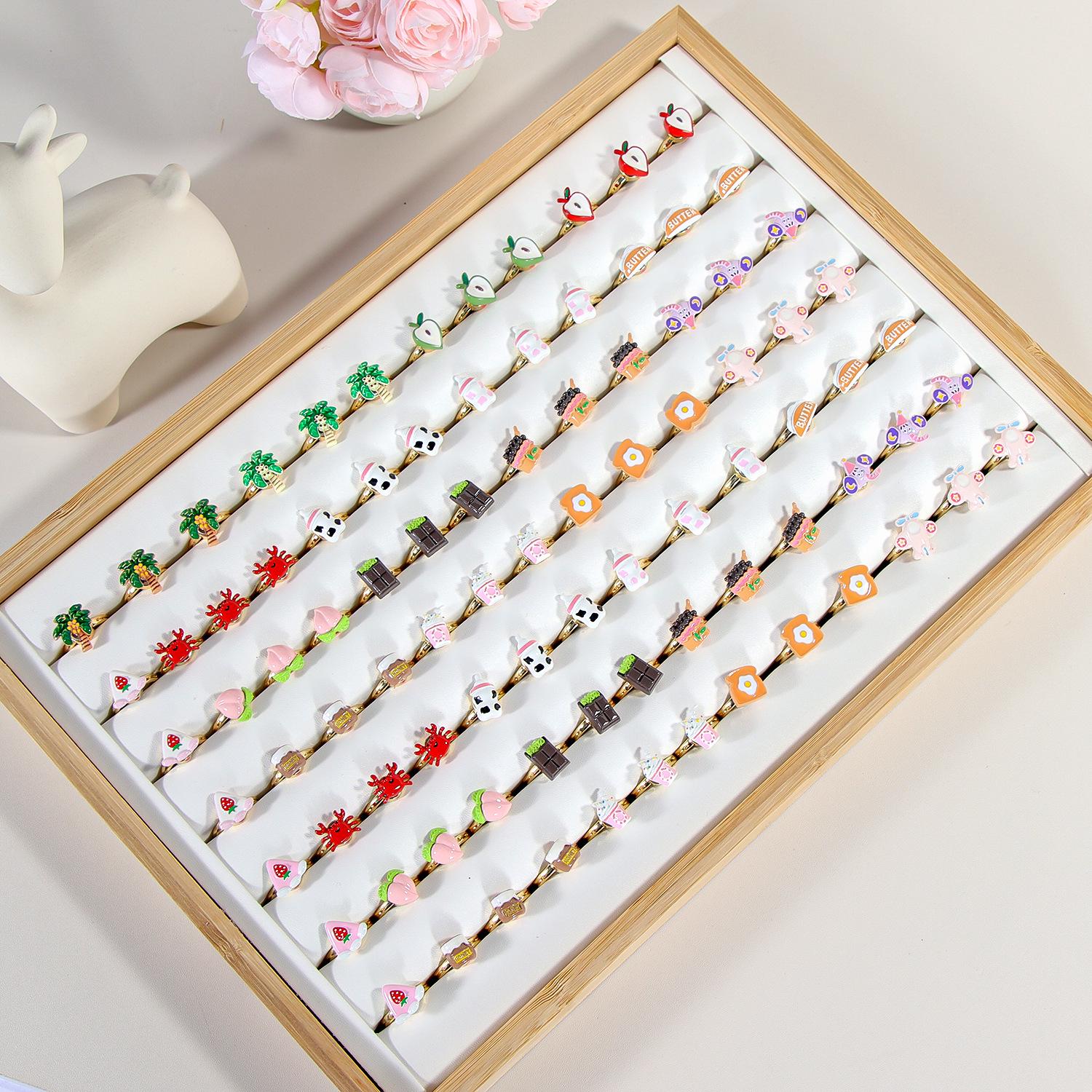 

Cute Rotating Cartoon Ring for Girls - High-End Alloy Children s Gift Without Ring Display