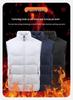 Unisex Fleece-Lined Stand-Collar Sports Vest for Autumn/Winter