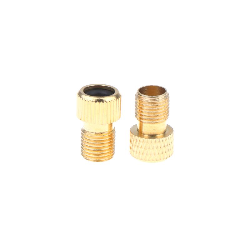 5Pcs Bike Presta To Schrader Valve Adapter Copper F/V To A/V Bike Tire Converter French Valve Adapter Tire Pump Connectors