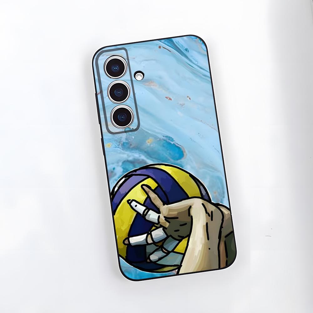 

Volleyball Painted Phone Case For Samsung S26 S25 Plus S20 S20 Plus S22 Ultra S23 FE S21 Plus S21 Ultra Soft Cover Samsung S24 Ultra