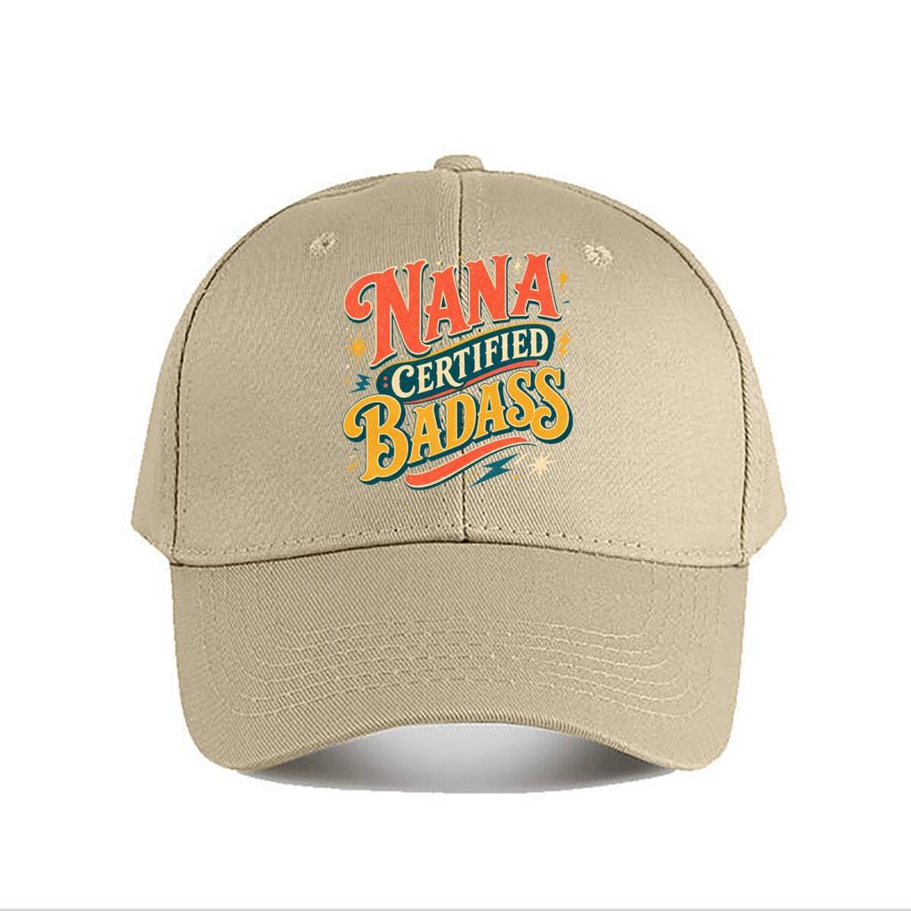 Nana Certified Badass Retro Letterin Baseball Cap Fashion Outdoor Sports Sunhat Unisex Snapback Cap Womens