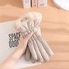 Women Winter Cycling Gloves Thick Plush Windpoof Solid Color Touch Screen Waterproof Warm Anti-slip Cute Embroidery Lady Outdoor Gloves