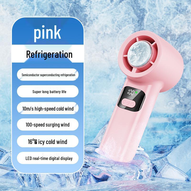 

F1 Portable USB Rechargeable Cooling Fan with Ice Pack, Strong Wind & Long Battery Life. 57.5*163*57mm