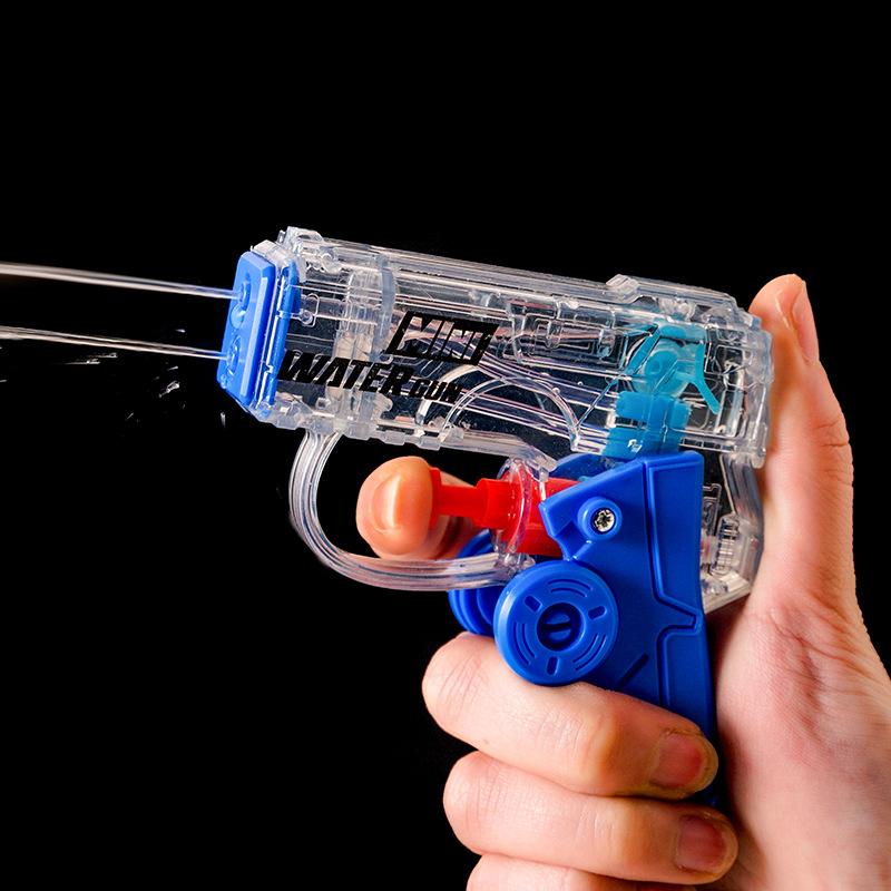 2-In-1 Dual-Hole Fingertip Gyro Water Gun Foldable Summer Beach Pool Water Play Stress Relief Toy For Kids Boys Girls Gift