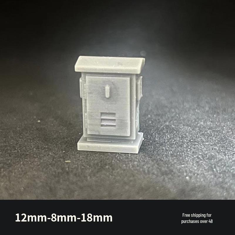 1/64 Scale Outdoor Transformer Electrical Box Model Accessory