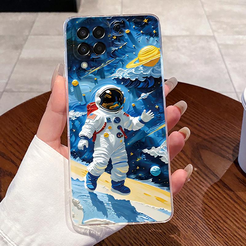 Casing For Samsung M33 5G Case M336B Aesthetic Fashion Cute Cat Transparent Bumper Cover For Samsung Galaxy M33 M53 Phone Case