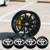 4pcs 56mm Car Wheel Hub Cover Badge Sticker For Toyota TRD Camry Prius Corolla Land Cruiser Sequoia Prado Tundra Venza Crown RS
