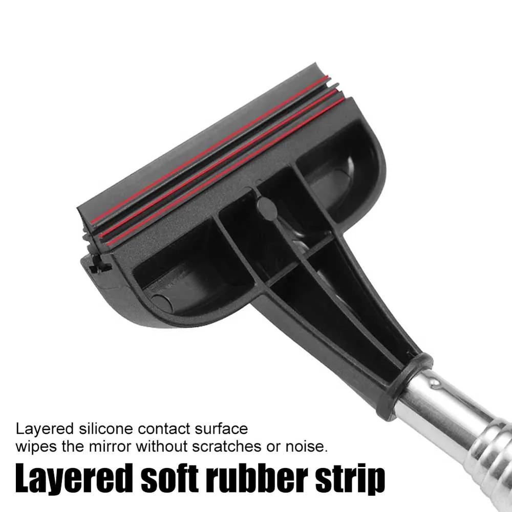 Retractable Car Rearview Mirror Wiper 98cm Telescopic Windshield Blade Cleaning Brush Long Handle Window Glass Wash Auto Cleaner