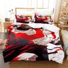 Mode 3D-Druck Summer Wars King Kazma Bettwäsche-Set Cartoon Anime dreiteiliges Set Erwachsene Kind Schlafzimmer Bettbezug-Sets Heimtextilien