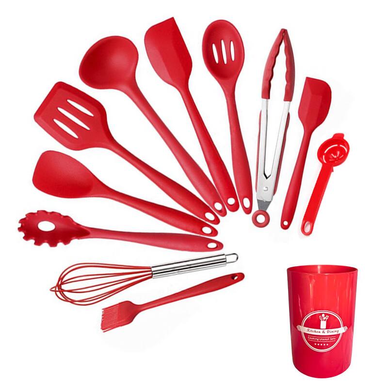 Abay 12-Piece Silicone Kitchen Utensil Set