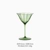 Light Luxury Retro Flower Home Wine Glasses Champagne Cup Set Crystal Goblet Glass Ribbed Pink Green Cocktail Glass Martini Cup