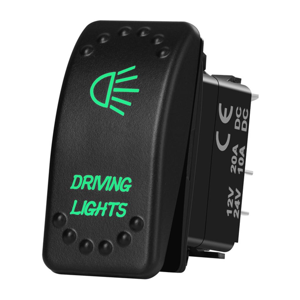 12V 20A Boat Car Rocker Switch ON OFF / ON OFF ON Toggle Switch Green Led Bar Anchor Flood Light for ARB CARLING NARVA 4x4 Truck Switches4