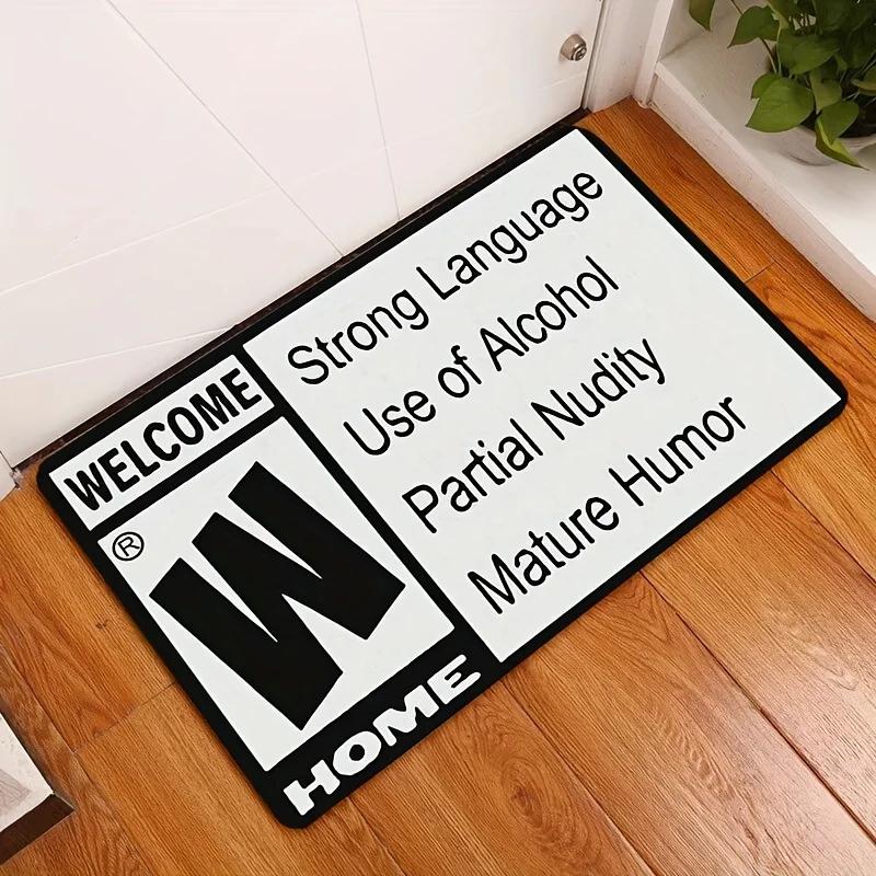 

Interesting Phrase Door Mat Is Non Slip Machine Washable Suitable Both Indoor Outdoor Entrances Floor Mat Is Suitable Living 40x60cm