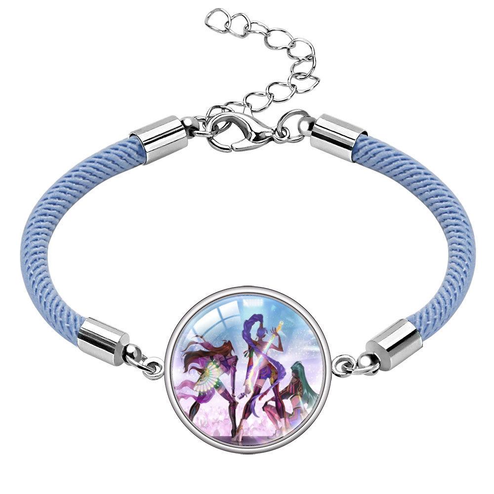 Rumi Zoey Mira Gem Bracelet Cartoon Multi-Color Rope Hand Jewelry