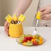 Kreatives Keramik-Fruchtgabel-Set Ananas Karotte Keramik-Fruchtgabeln Quittungsglas Geschenk