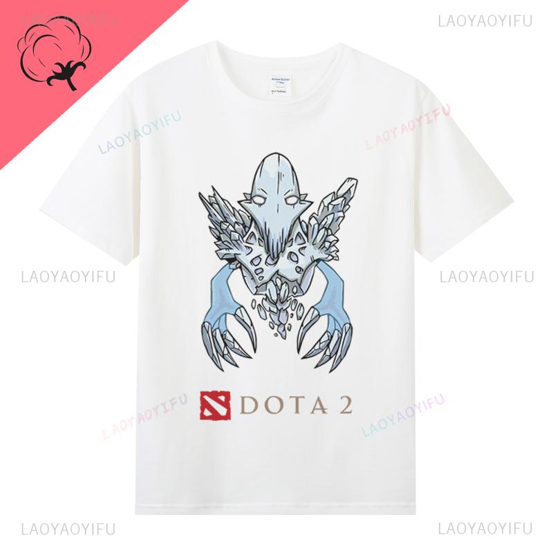 Dota 2 T-shirt Jeu T-shirt Unisexe Unisexe Coton Col Rond Vintage Classique Drôle Décontracté Promo Nerd Gamer Streetwear T-shirts Graphiques