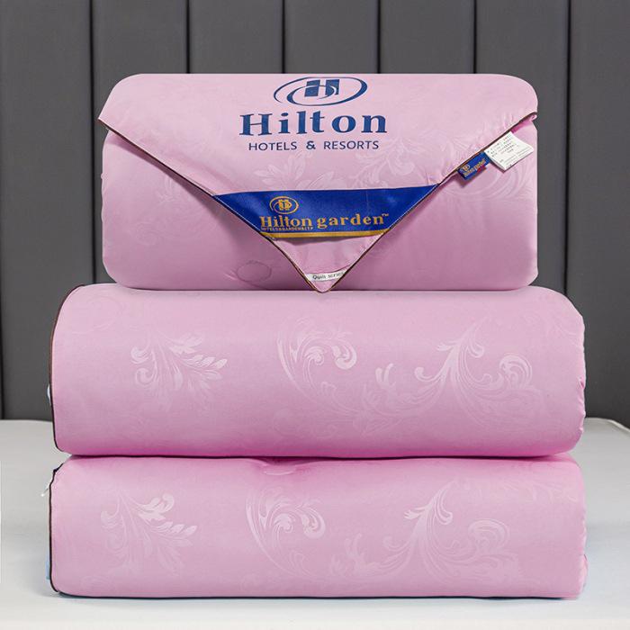 Hilton Hotel Silk Quilt for All Seasons – Double Student Dormitory Cotton Gift Quilt