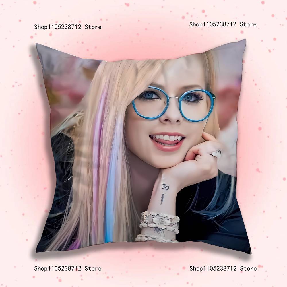 Подушки с принтом A-Avril R-Ramona Мультяшные Декоративные для Дивана Дома Двусторонние Короткий Плюш Милые Наволочки 12x12Inch