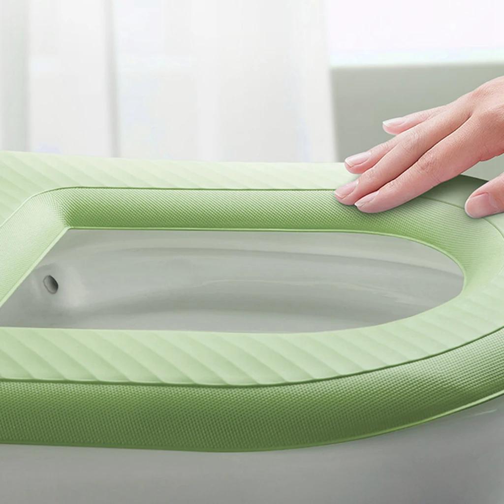 Waterpoof Soft Toilet Seat Cover Bathroom Washable Closestool Mat Pad Cushion O-shape Toilet Seat Bidet Toilet Cover Accessories