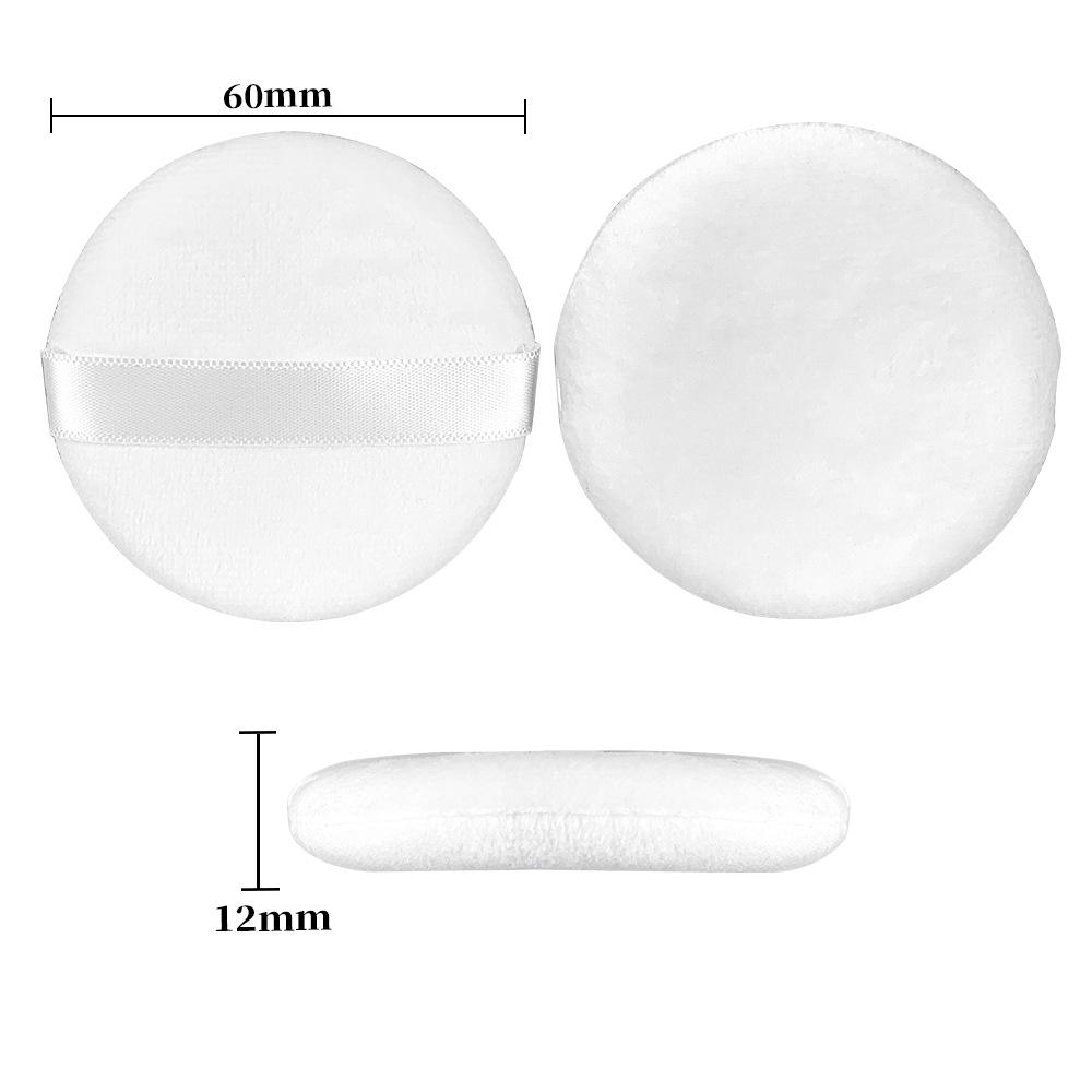 Crystal Fluff Super Soft Double-Sided Loose Powder Puff - Non-Absorbent Compact