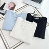 Plus Size Women's Fashion V-neck Shoulder Long-sleeved T-shirt with Bottoming Shirt In Autumn