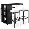 VidaXL Garden Bar Set 5 Pcs and Cushions Garden Lounge Patio Furniture Terrace Dining Room Furniture 3064914