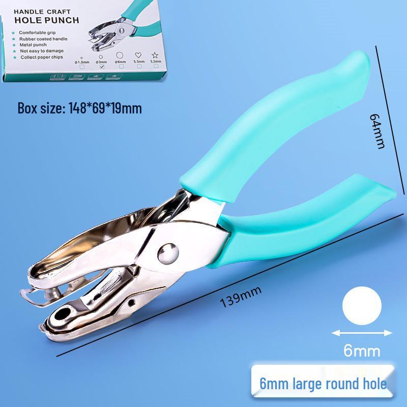 Heart-Shaped Metal Single Hole Punch for Loose-Leaf Papers – Ideal for Students and Crafts