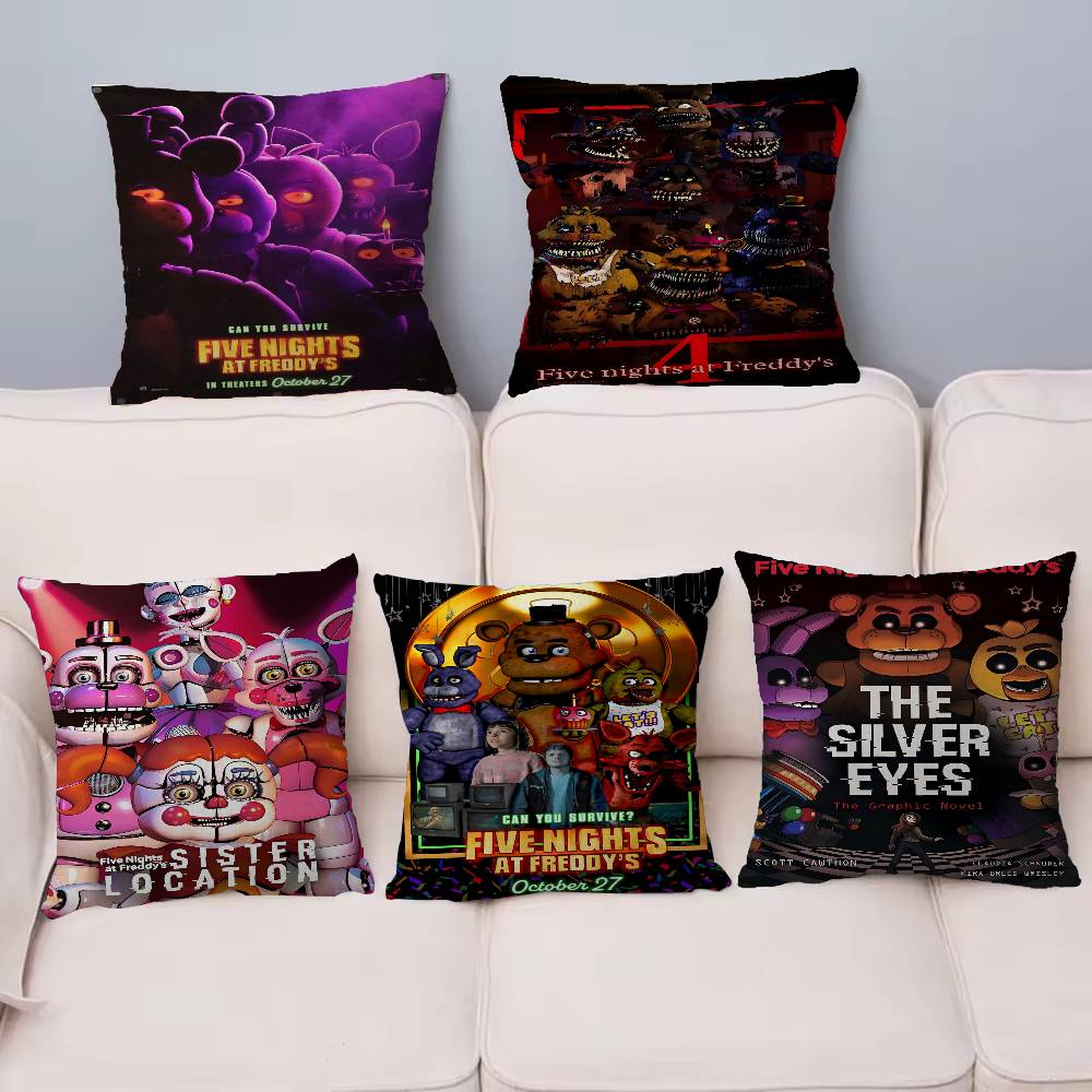 Jmg Clothing Unisex Fnaf Five-Nights-At-Freddy Pillow Cushion Cover Pillowcase Living Room Sofa Home Decor Customized