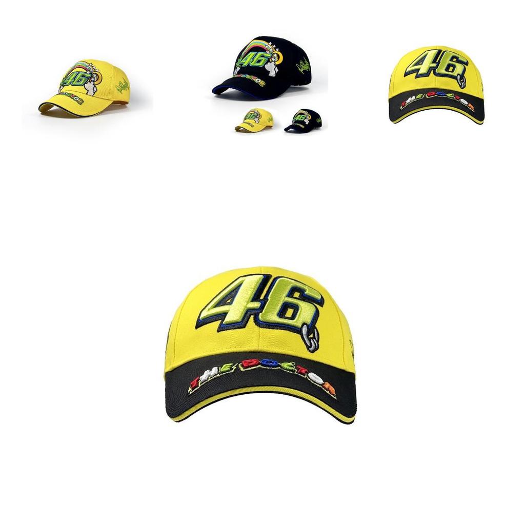 Valentino Rossi Motorrad-Baseballkappe mit Stickerei und Sonnenschutz für Freizeit und Outdoor